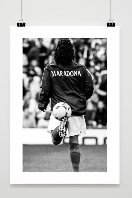 Poster Du Footballeur Diego Maradona - Format 52 X 80 Cm - Neuf - Fabriqué En France