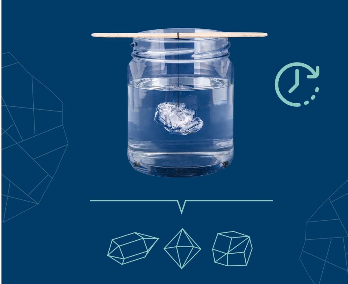 KOSMOS Crystal Growing - Experimenteerset - Kweek Je Eigen Gekleurde Kristallen - Maak Kristalgrotten en Kristalfiguren - Complete Scheikundeset - STEM Speelgoed - Vanaf 10 Jaar — afbeelding 2