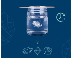 Kosmos Crystal Growing – Experimenteerset – Kweek kleurrijke kristallen en glinsterende geodes – Inclusief pipet, gipsvormen en kristalzout – Kristallen Kweken