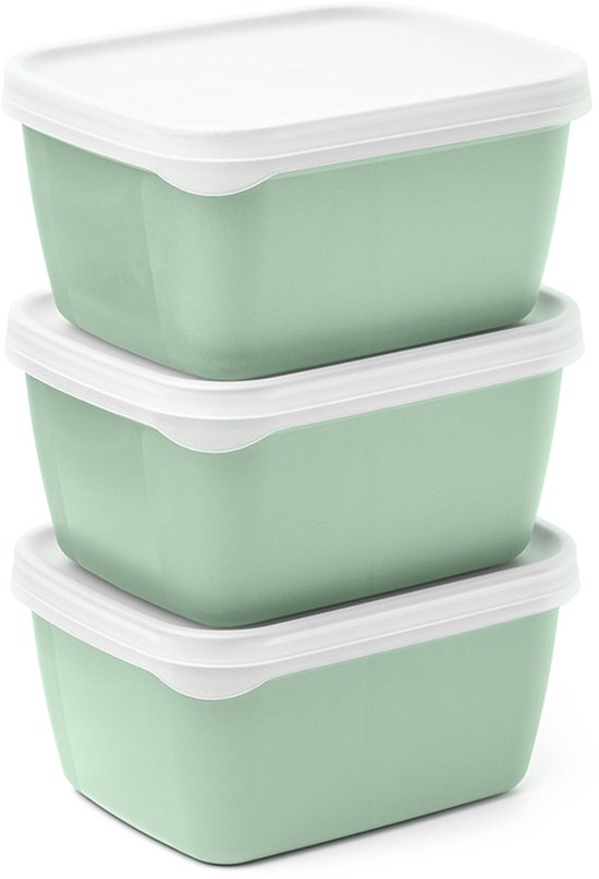 Boîte de conservation OptiFridge® BIO - Conteneur de congélation - 3 x 900 ml