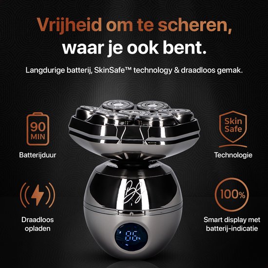 Scheerapparaat Mannen 8-in-1 – Skull Master Pro - Hoofd Scheerapparaten – Head Shaver - Elektrische Shaver - Brothers in Style
