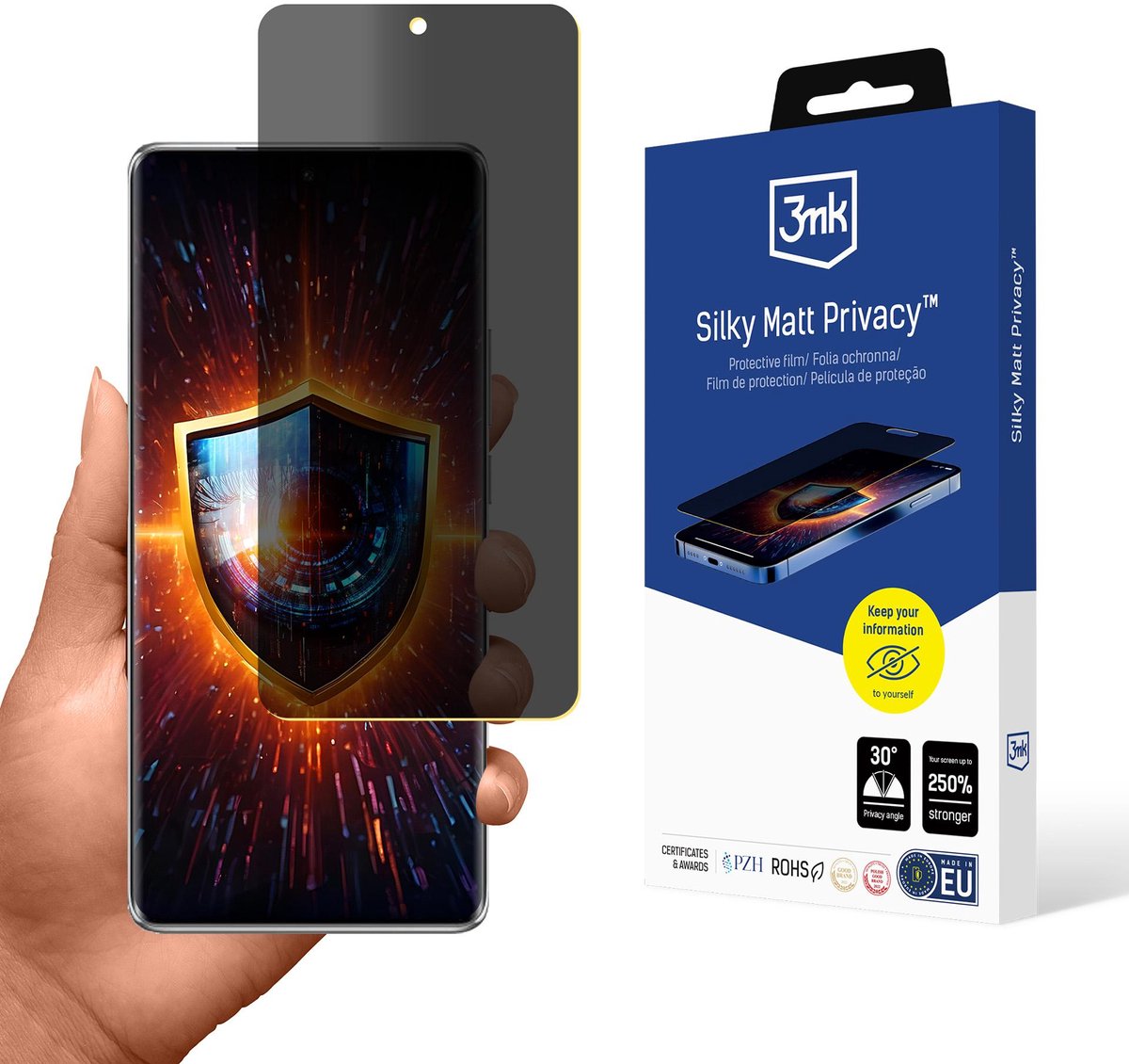 3Mk Gehard Glas Voor Oppo Reno11 Pro Pjj110 Matte Privacy Schermbescherming