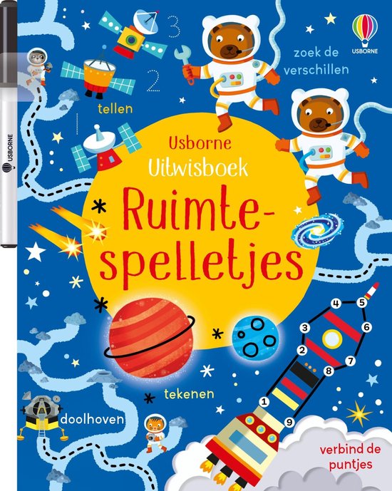 Uitwisboek 1 - Ruimtespelletjes - cover