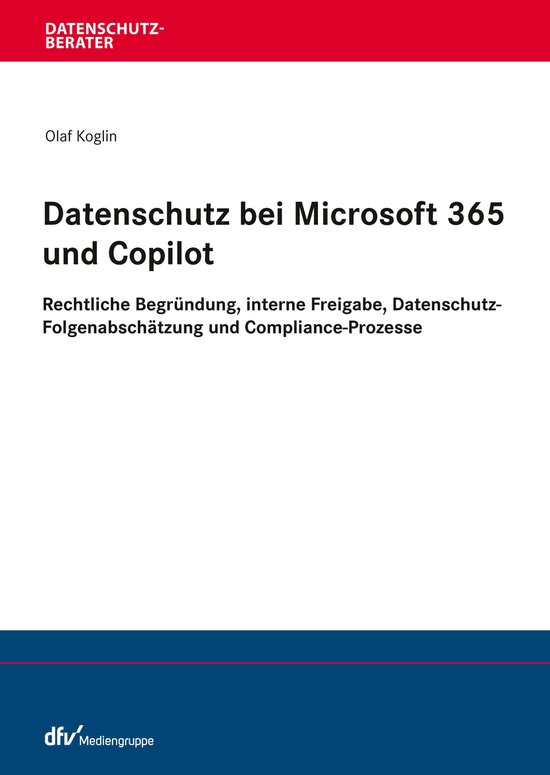 Datenschutzberater - Datenschutz bei Microsoft 365 und Copil ... - cover