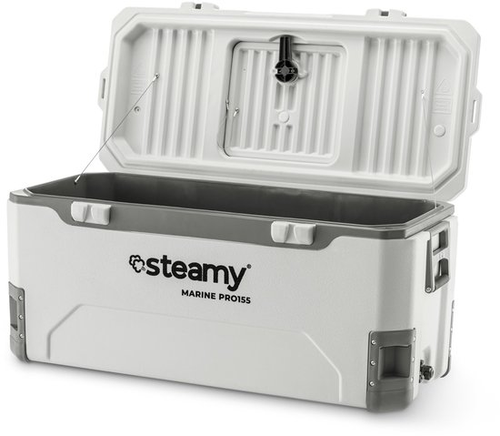 Steamy Marine Pro 155 - Grote koelbox - Maritieme Koelbox - 155 Liter - Wit van Steamy — afbeelding 5