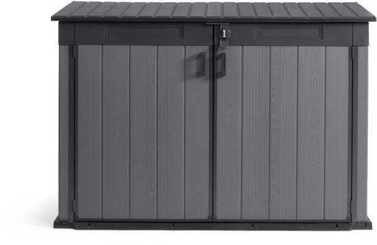 Keter Cortina Mega Armoire de Rangement - 2020L - 190,5x109,3x132,5cm - Gris Foncé