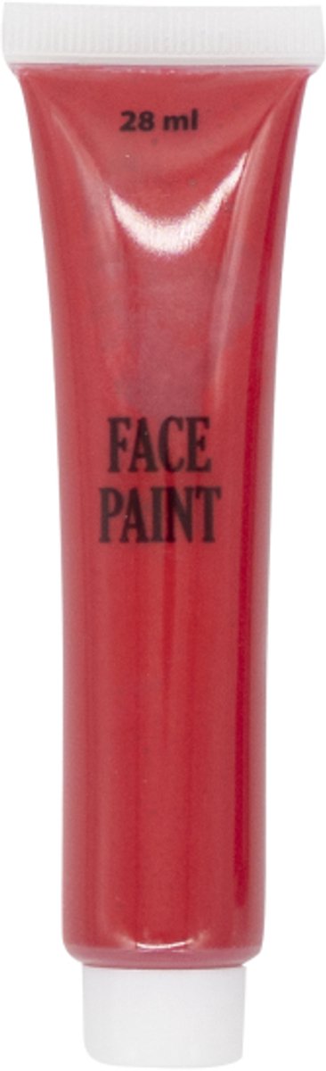 Professionele schmink/make-up créme rood, tube 28ml - op waterbasis - gebruiksklaar
