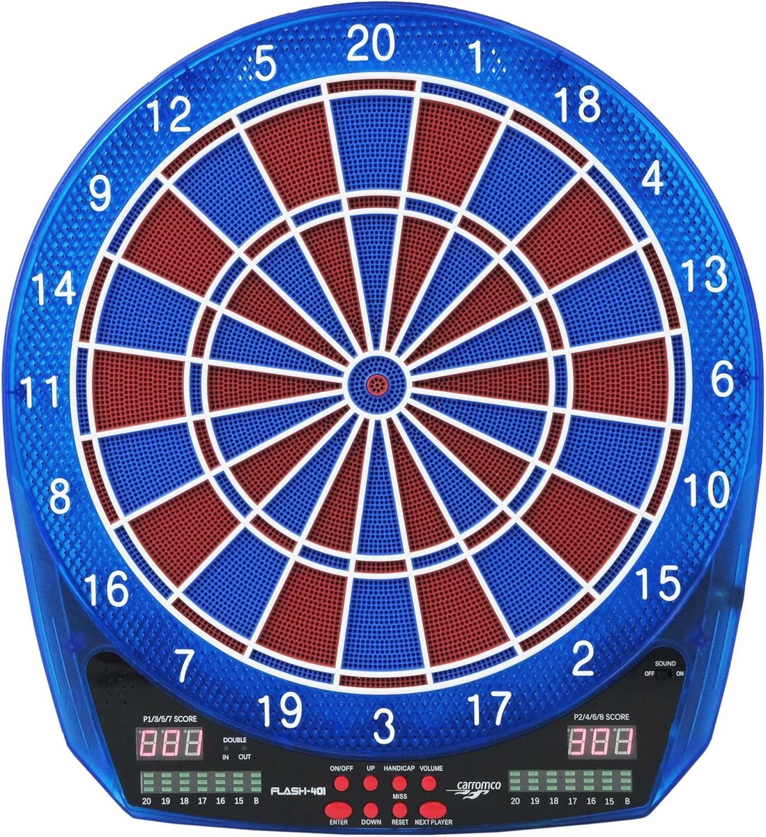 Elektronisch Dartbord 2-Gaats voor 8 Spelers - 35 Spellen & 584 Varianten