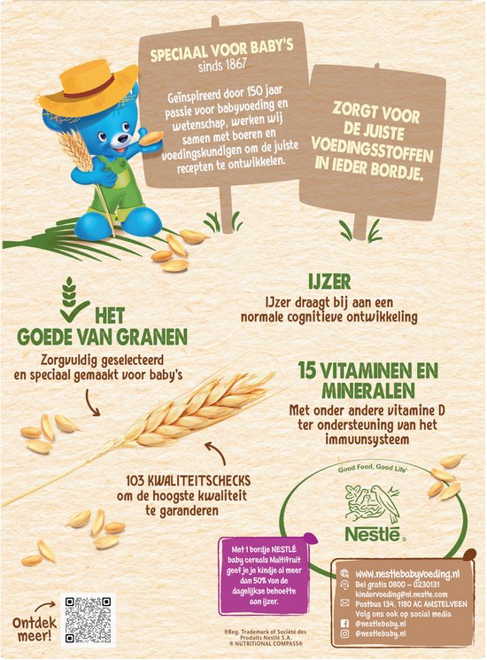Nestlé Baby Cereals Multifruit - Babyvoeding Babypap Compleet 12+ maanden - 9x250g van NeS — afbeelding 3