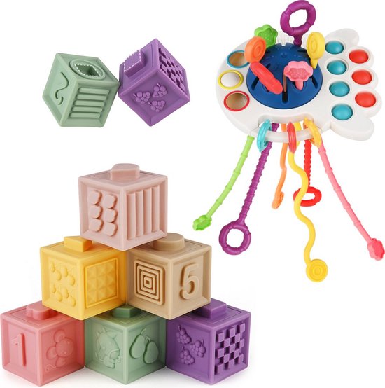 Foto: 2 in 1 speelgoed set montessori speelgoed speelgoed baby speelgoed baby speelgoed 6 maanden speelgoed 1 jaar kinderspeelgoed stapeltoren rzkhrt
