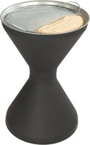 Novaliv staande asbak voor buiten 60cm hoog 40cm Ø inclusief 1x zakje zand staande asbak buitenasbak voor buiten staande gegalvaniseerde metalen zeef asbak standaard rookpauze
