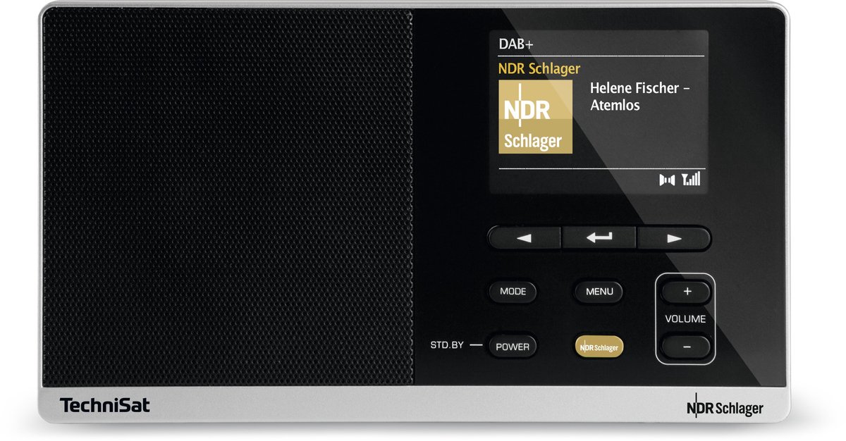 TechniSat DIGITRADIO 215 NDR, Analoog & digitaal, DAB, DAB+, FM, 87,5 - 108 MHz, 174 - 240 MHz, 1 W, TFT