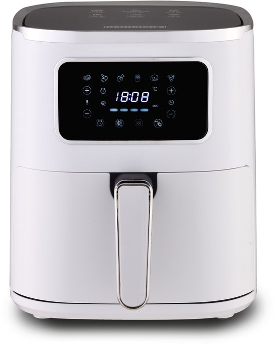 Heinrich's HFR 8216 Airfryer met Dubbele Lade 5 Liter Wit - €59,95