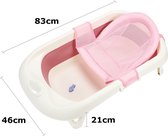 Baby bad Opvouwbaar - 50L 83x46x21cm Babybadje - Inklapbaar bad - Anti Slip - Roze