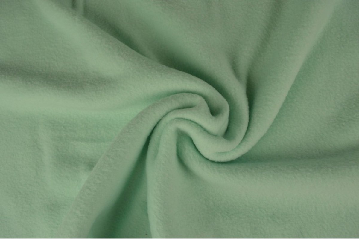 Fleece stof - Licht mint - 1 meter - Per meter - Anti pilling fleece