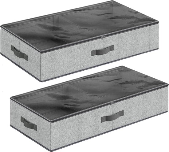 Iris Ohyama, set van 3 opbergdozen, doe-het-zelf, 75 L, met wielen en