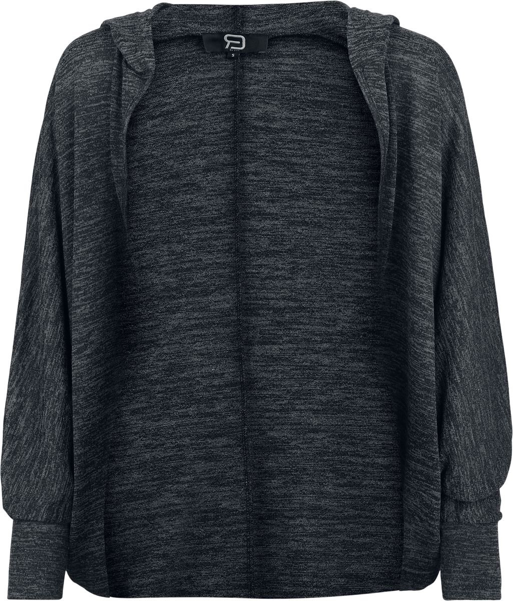 R.E.D. Rock-Engineered Design grijs gemêleerd vest met capuchon - Dames - M