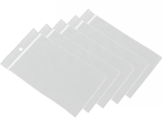 Gripzakjes - 100x st - transparant - 40 x 60 mm/4 x 6 cm - verpakkingszakjes- Luchtdicht - gripsluiting/druksluiting - hersluitbaar