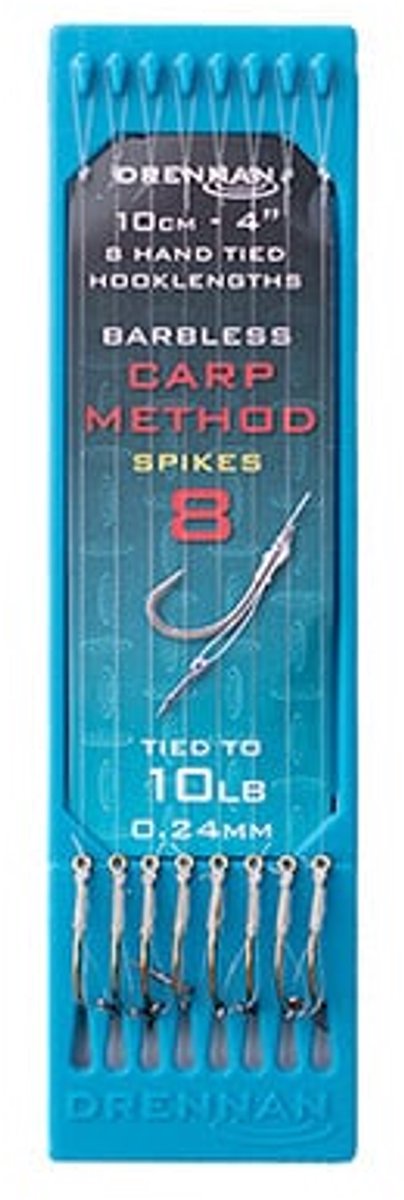 Drennan Carp Method Pushstop 10cm Barbless (8 pcs) - Maat : 14
