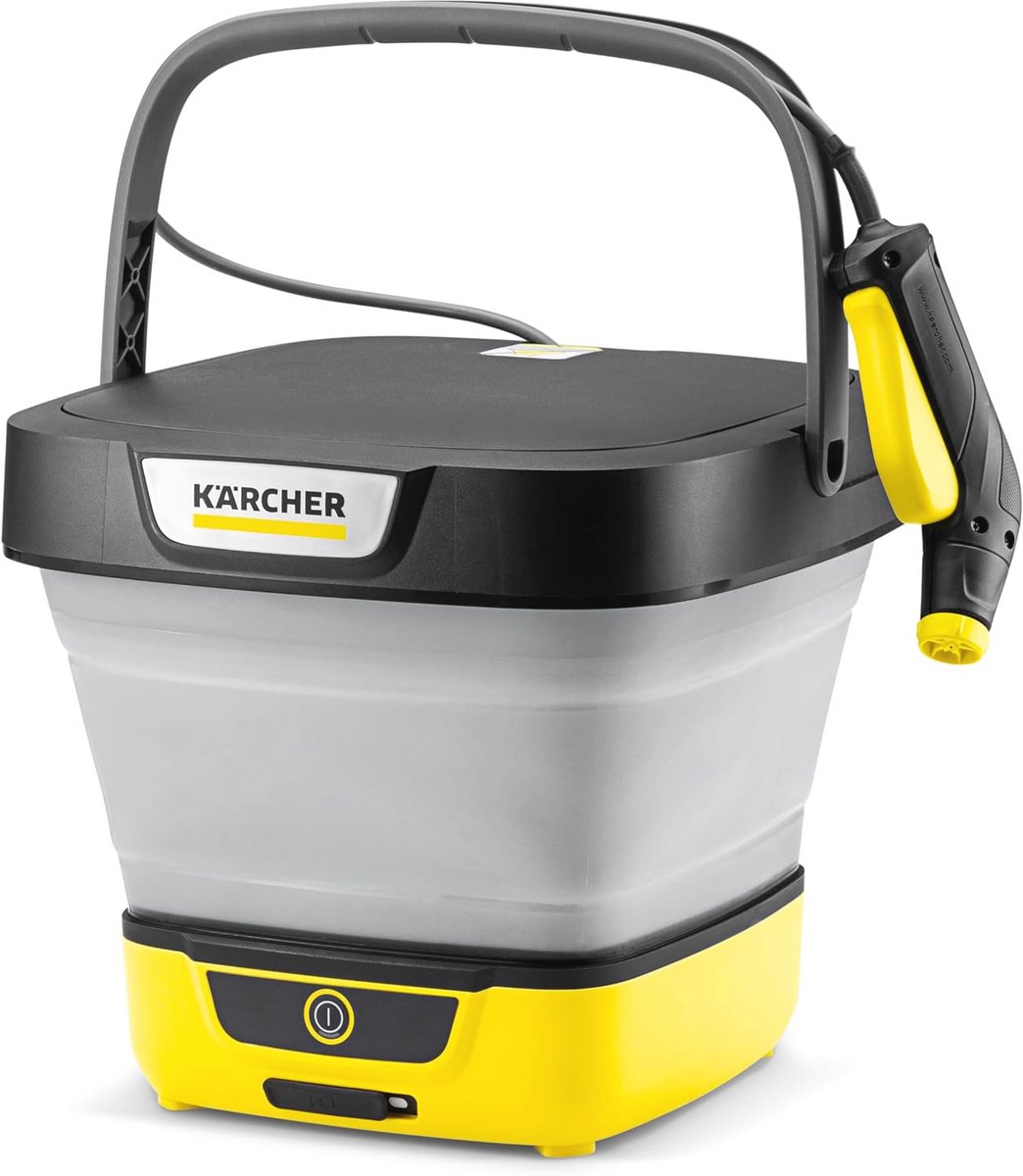 Mobiele outdoor cleaner met opvouwbare watertank en lithium-ion batterij
