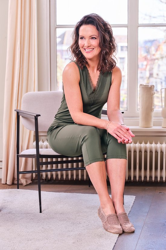 Pantalon capri Mi Piace Travel Fabric pour femme - Profondeur - 202082 - Taille S/ 36