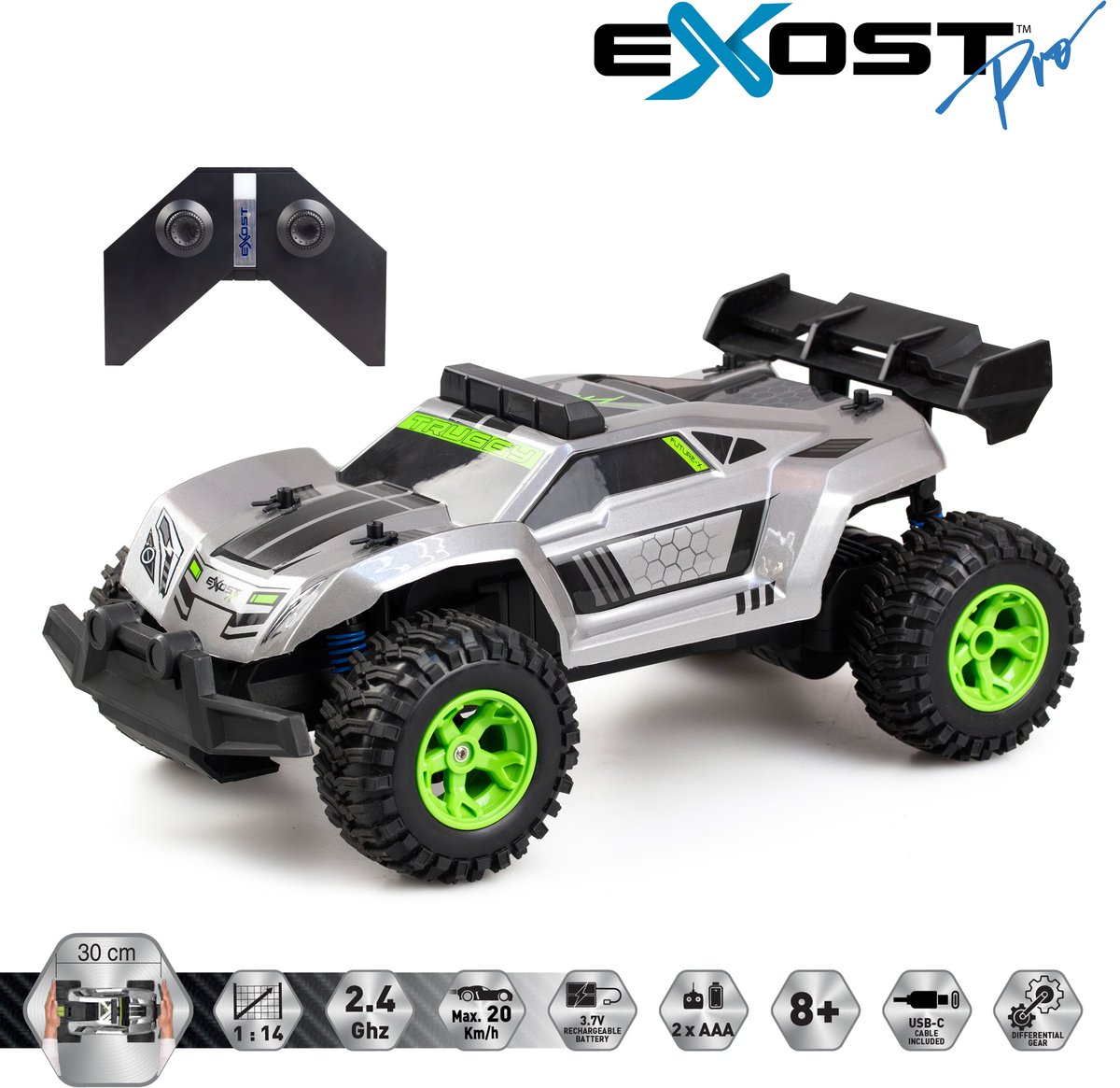 Exost RC Pro Future X 1:14 - Bestuurbare auto incl. oplaadbare batterij - High Speed