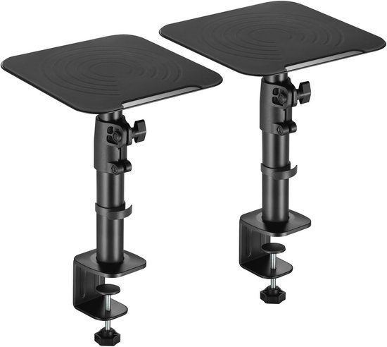 ULTIMEA Paar Luidsprekerstandaards, In Hoogte Verstelbare Luidsprekerstandaards Voor Nova S80 Uitschuifbaar Van 62 Cm Tot 93 Cm Voor Surroundluidsprekers