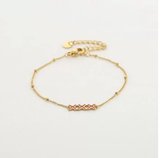 xxx Amsterdam Armband rood/goud