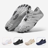 DOTALES - Chaussures pour femmes Barefoot FlowStep pour femmes et hommes Gris/Noir 43