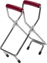 Westmark Glastang voor weckpotten met diameter tot 18 cm, verchroomd staal/kunststof, zilver/rood, 10532270