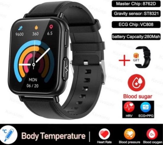 Mesure précise de la glycémie Montre Smart Insuline Glycémie
