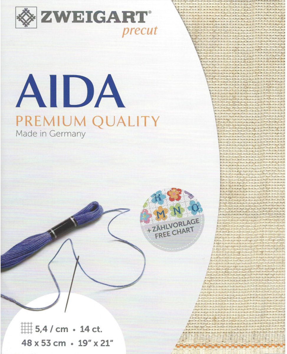 Borduurstof - Zweigart Precut - 14 count - Rustico - 48 x 53 cm - Aida