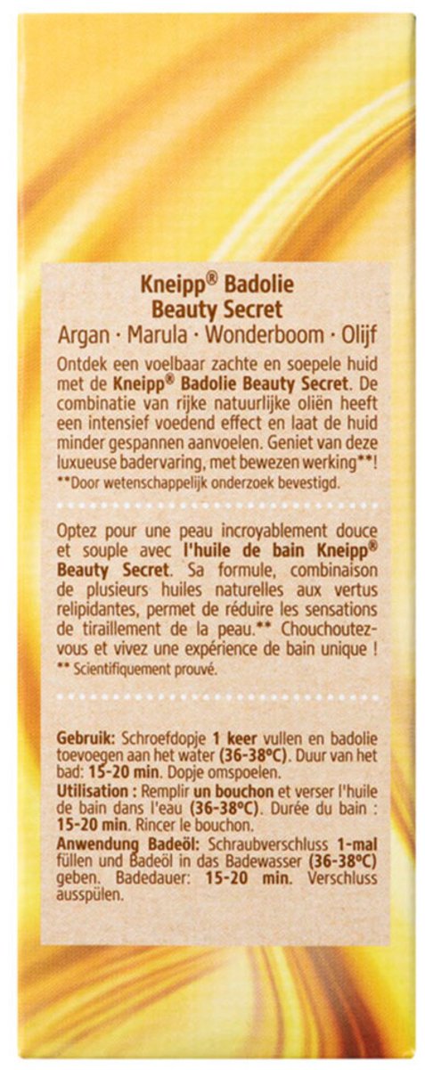 Kneipp Badolie Beauty Secret - 3 x 100 ml - Voordeelverpakking