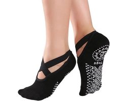 Knaak Yoga & Pilates Sokken met Antislip - Ballerina - Zwart - 1 paar