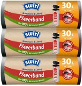 Bol.com 3x Swirl Pedaalemmerzakken XL met Fixeerband 30 liter 10 stuks aanbieding