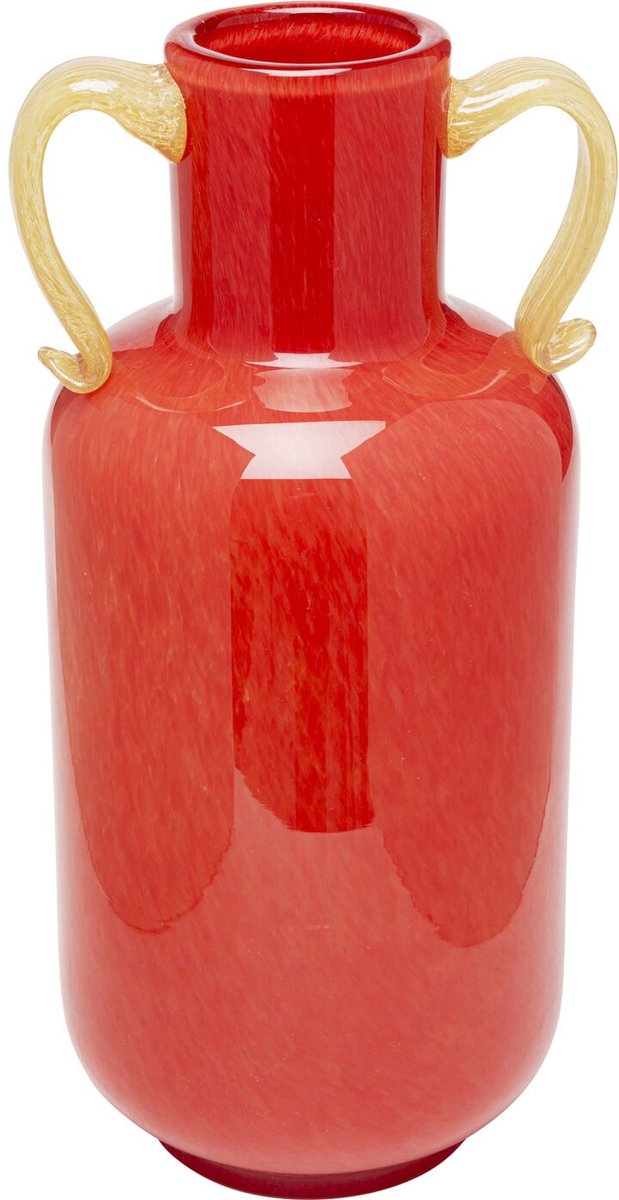 Kare Design Vaas Salut 36cm rood met handgrepen Kare Design