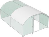 Poulailler en forme d'arche - 3x4x2m - Poulailler en métal, Convient comme poulailler, cage pour animaux ou cage à oiseaux