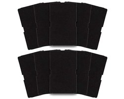 10-stuks wasmachine sponsfilter - Vervangend filter - Voor Beko, Grundig, Blomberg drogerfilters - Droger, droger, verdamper schuimfilters - Wasmachine filteronderdelen - Drogerfilter - Droger accessoires - Zwart