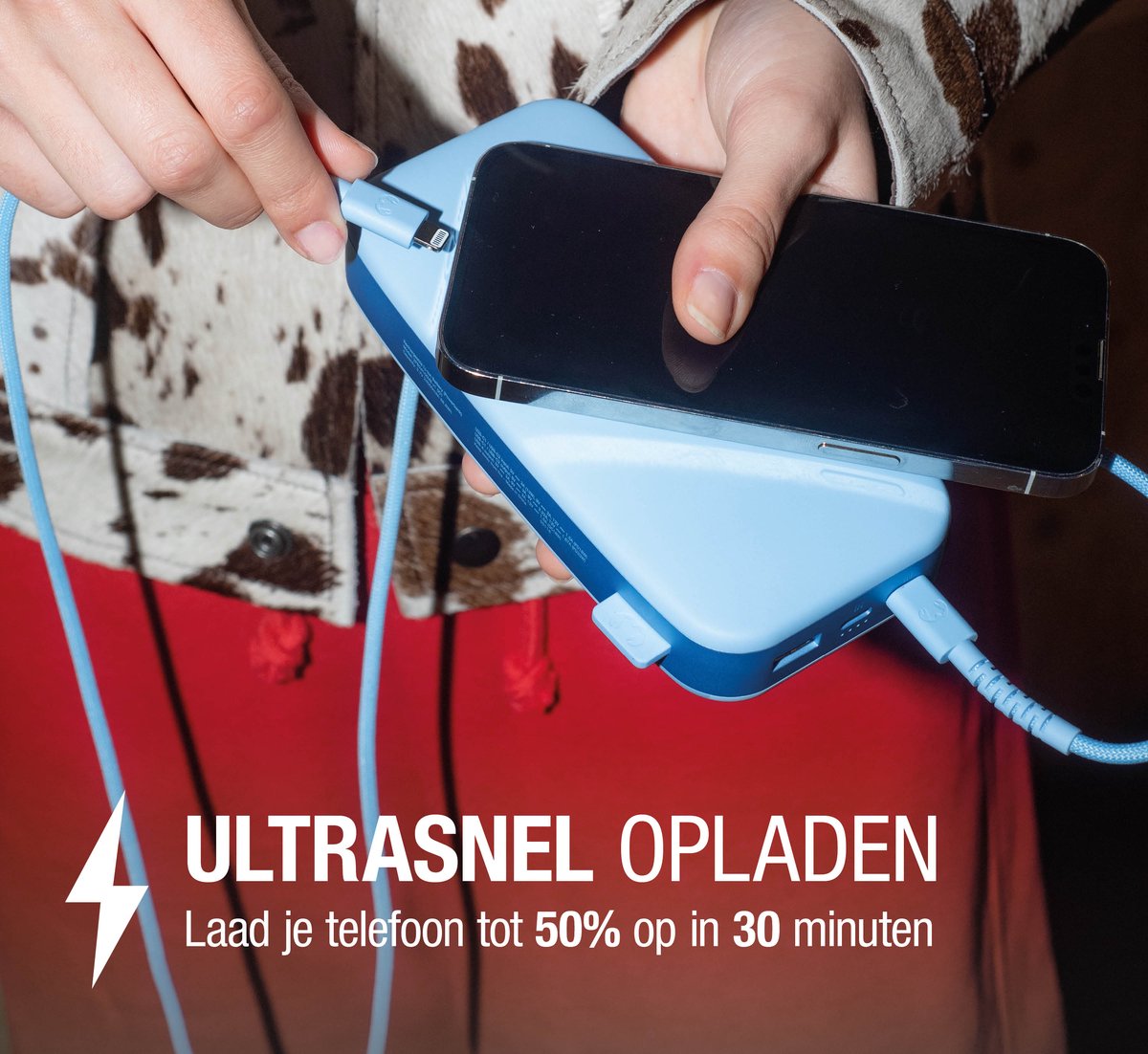 Fresh 'n Rebel Powerbank 24000 mAh Storm Grey - afbeelding 3