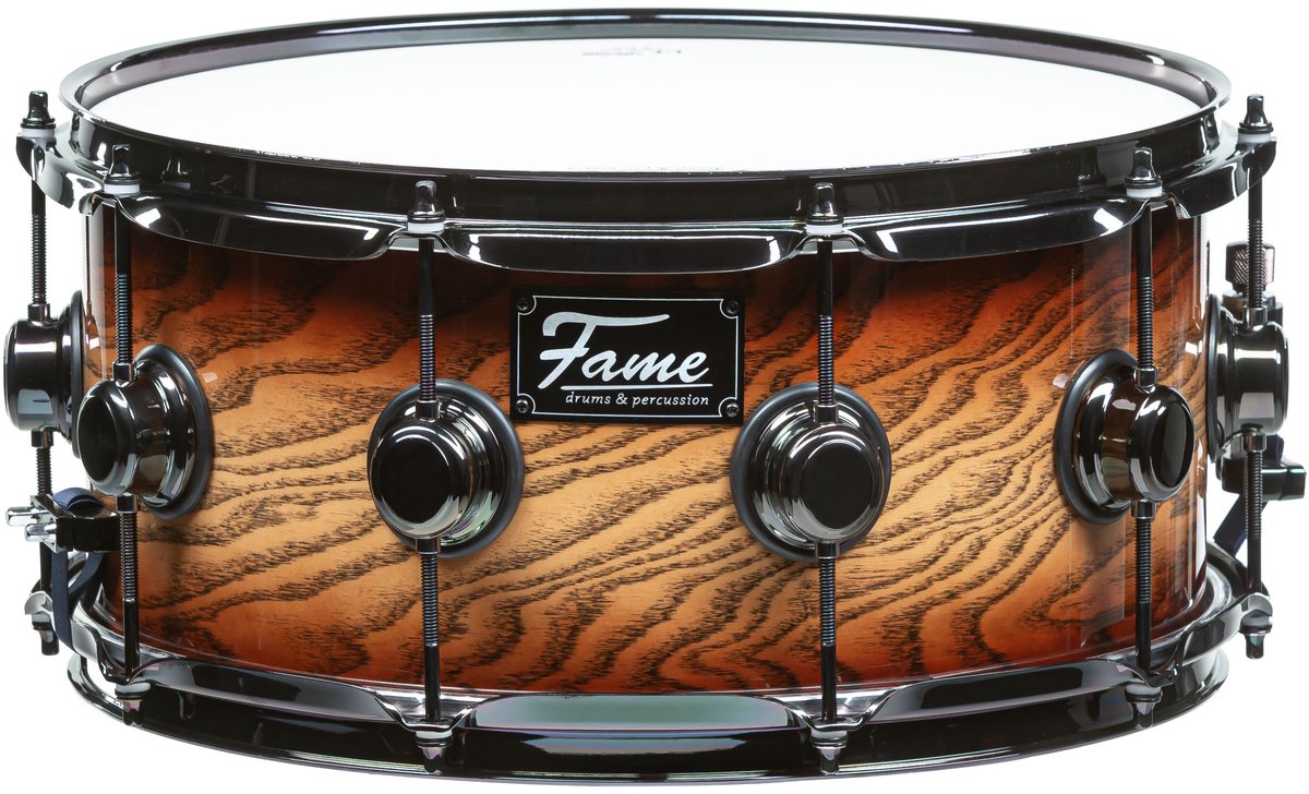 Fame Fortress Snare 14"x6,5" Brown Burst - Snare drum