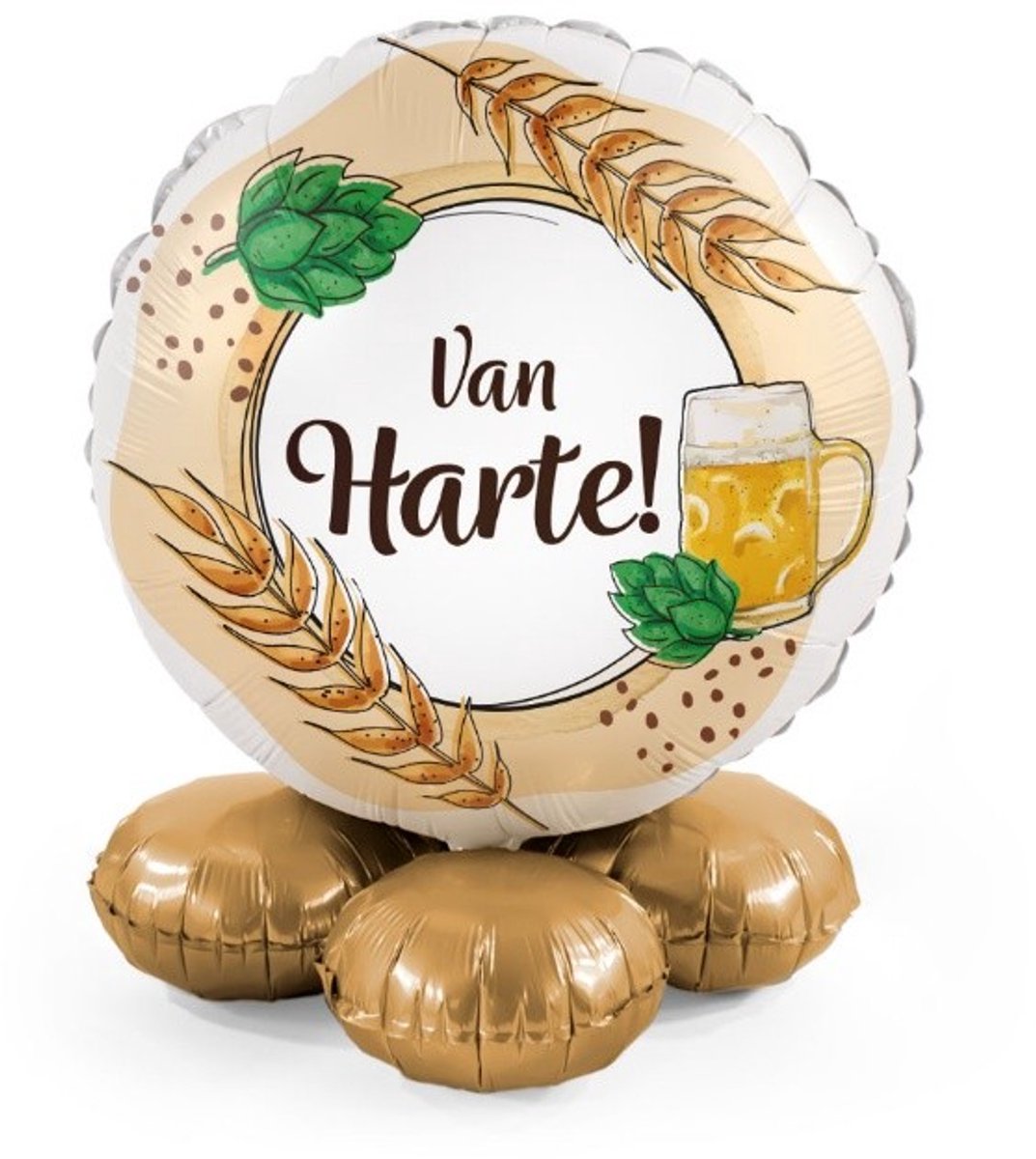 Van Harte! - Bier - Ballonnen set met standaard - Everloon