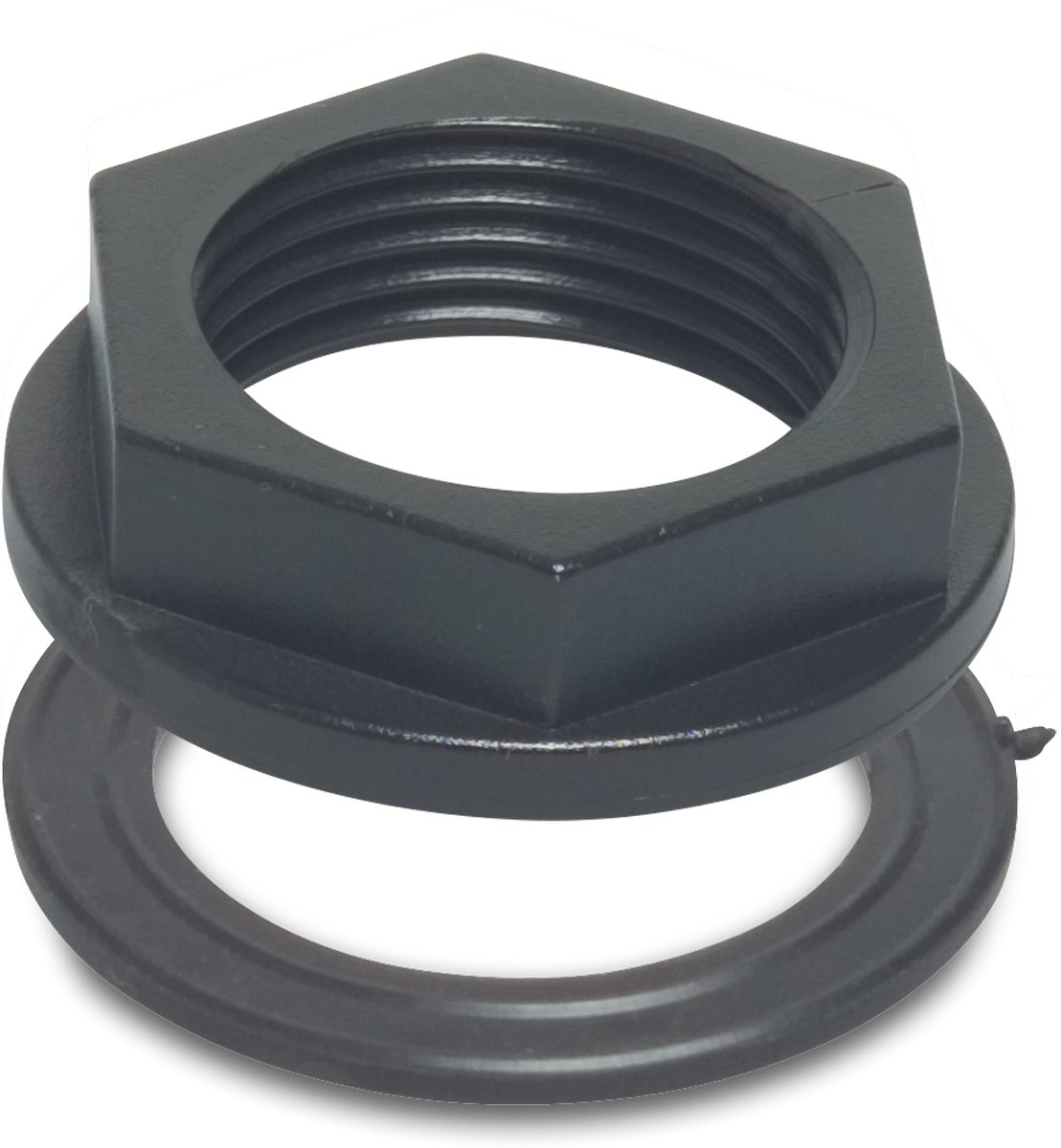 Opsluitwartel + afdichting zwart 1/2 inch 1 stuk Deltafix