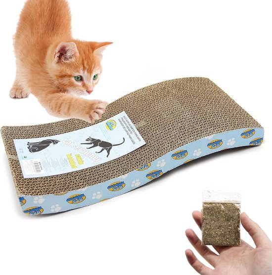 Krabpaal voor katten - voor katten van gegolfd karton, en ademend, voor
