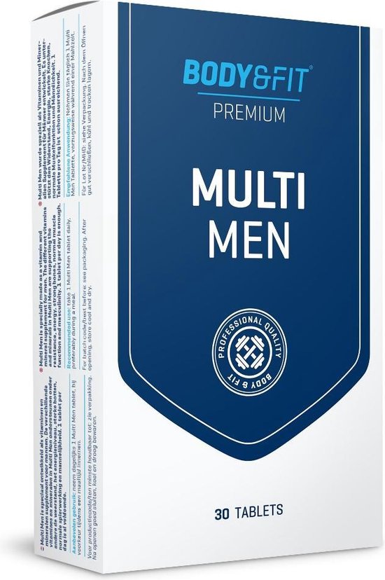 Body & Fit Multi Men - Multivitamine voor mannen - 30 tabletten