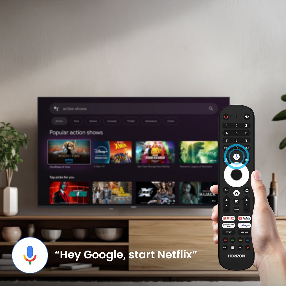 Horizon QLED 55 inch Smart TV 4K Ultra HD - afbeelding 3