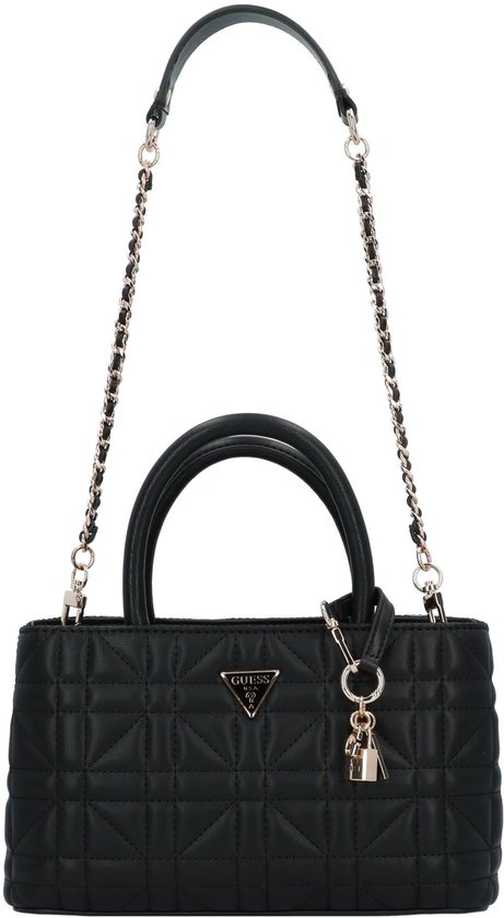 GUESS Sac shopper Sac à main Edita Elite Satchel Black Noir
