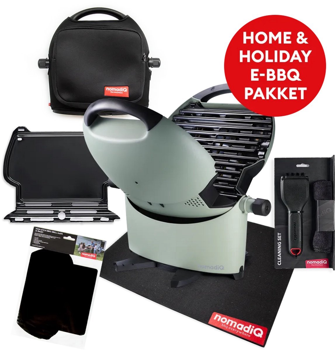 NomadiQ Pakket - HOME & HOLIDAY E-BBQ