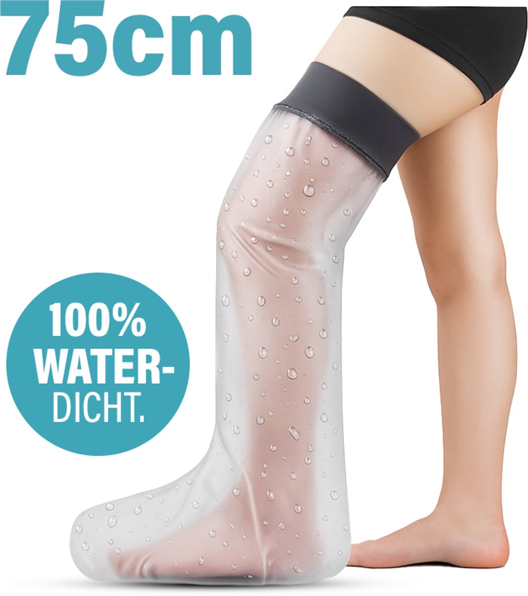 Waterdichte Douchehoes voor Been Heel - 75cm Lang - Latex Vrij - Gipshoes - Knie - Onderbeen - Voet