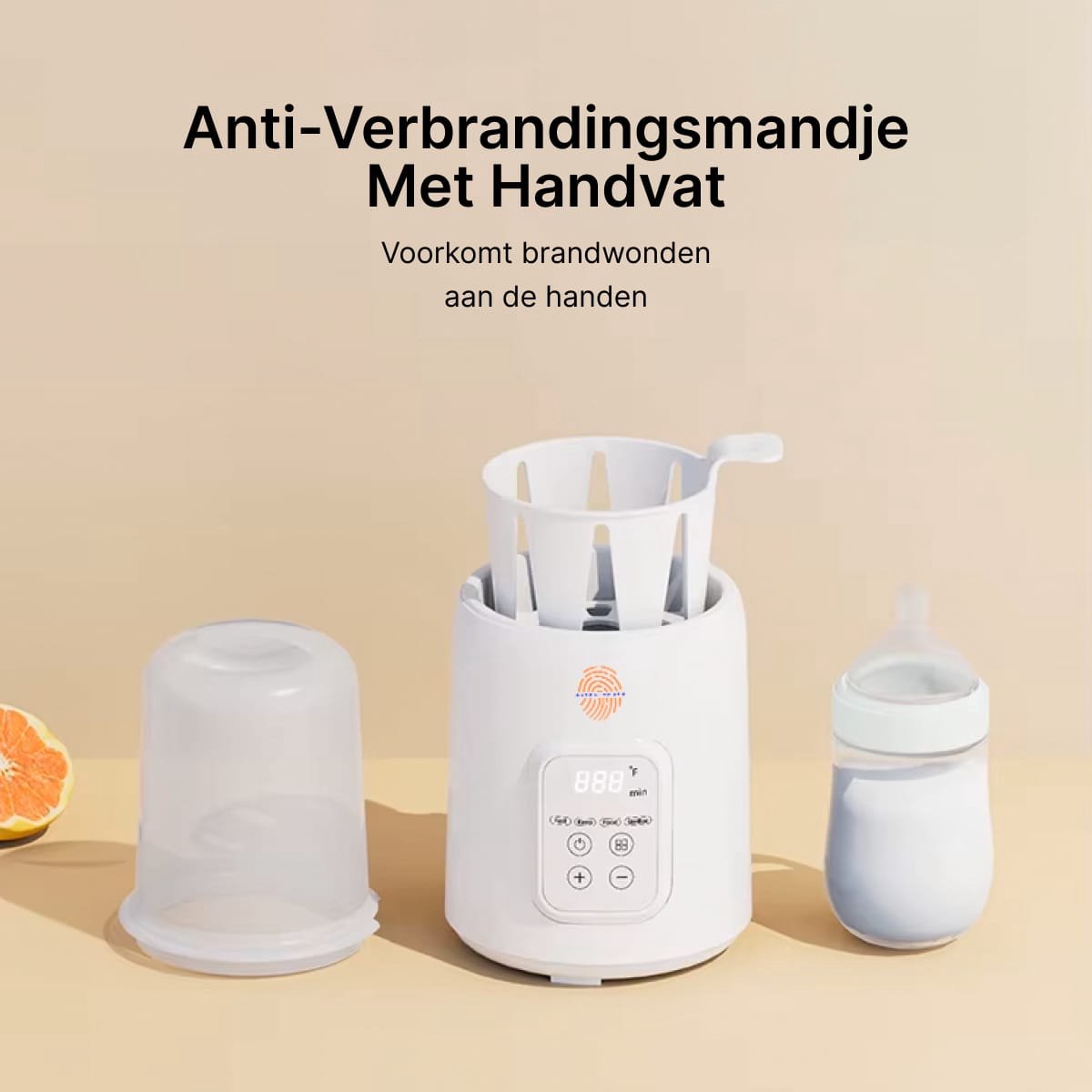 NL Touch Milk Buddy - 8 in 1 Flessenwarmer met sterilisator thumbnail 3