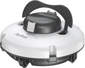 Redkey S100 Zwembadrobot draadloos-Max. 130 min. werktijd Vloerreiniging-Zwembad robot-Moeiteloze Zwembadreiniging -Dubbele Aandrijfmotor -Sterke zuigkracht-Klimhoek tot 18°-Self parkerenTechnologie - Snoerloos Probleemloos - Geschikt tot 100 m²
